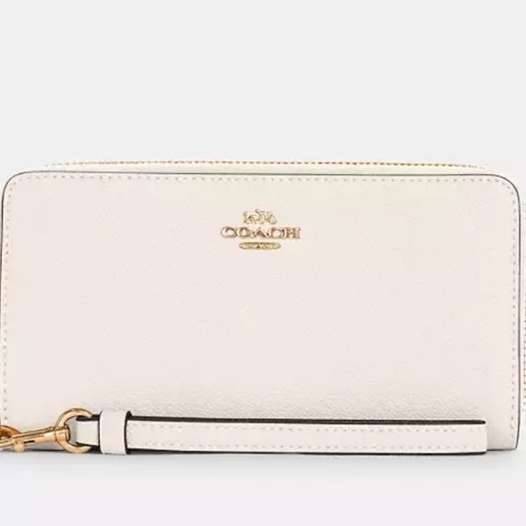 Coach Handbags - NEW Coach Large Phone Wallet Zip Around and Wristlet Strap